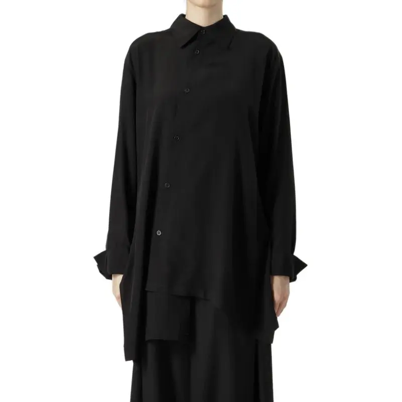 Yohji Yamamoto Asymmetrical Oversize Shirt-2
