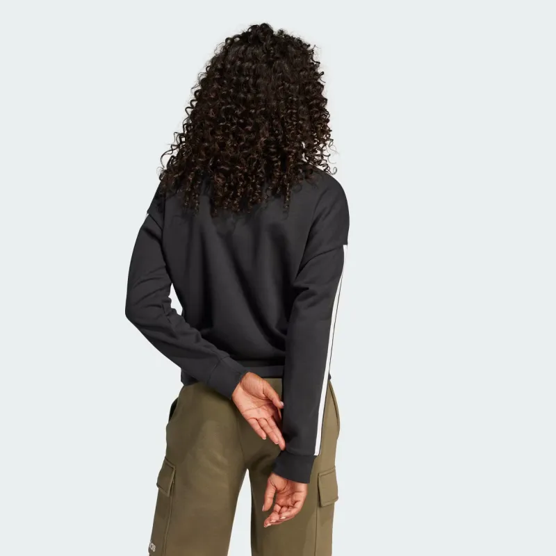 Adidas Free Shipping With AdiClub Essentials 3 Stripes French Terry V neck Sweatshirt-3