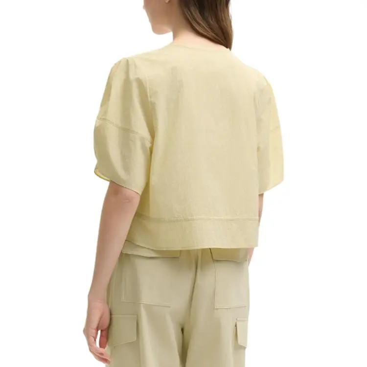 FILA Fitness T Shirt Women's Distant Mountain Yellow-3