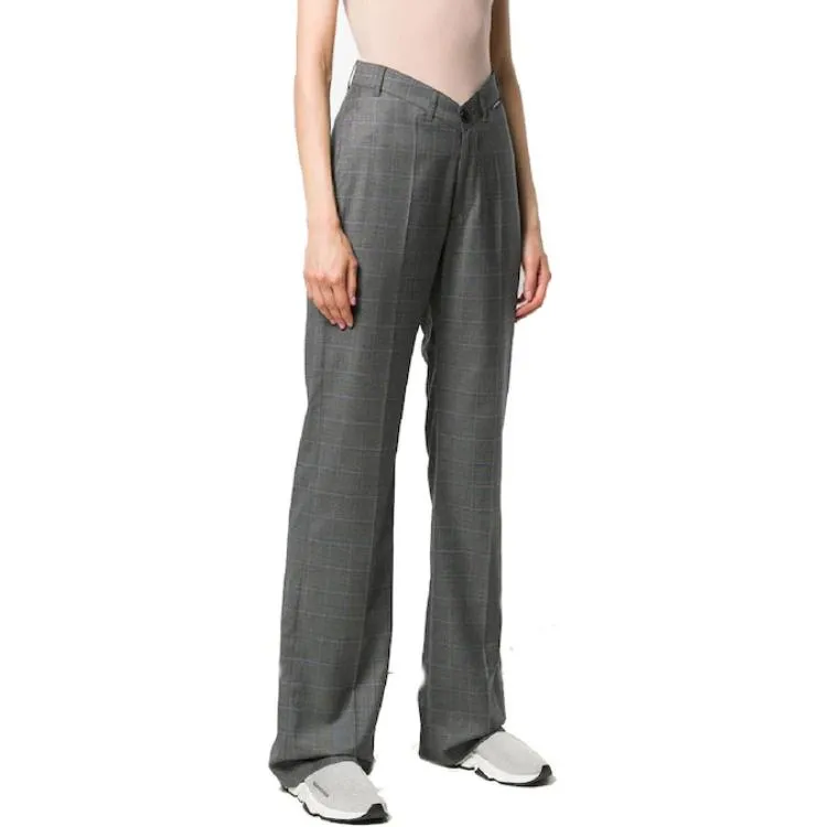 Balenciaga Checked Pants 'Grey'-2