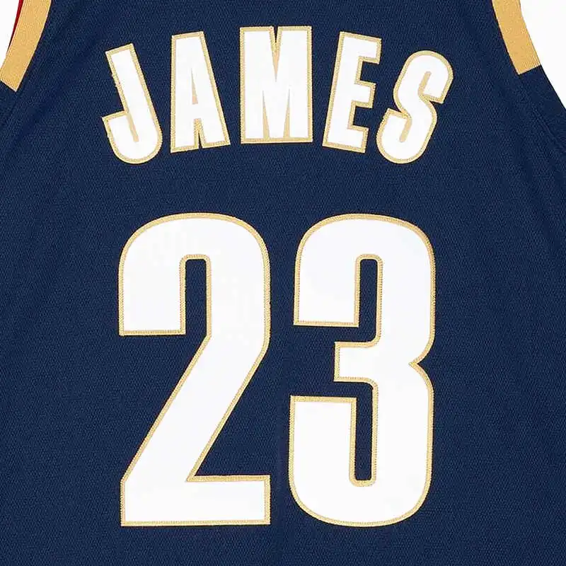 Mitchell & Ness Basketball Jersey Unisex Navy Blue-4
