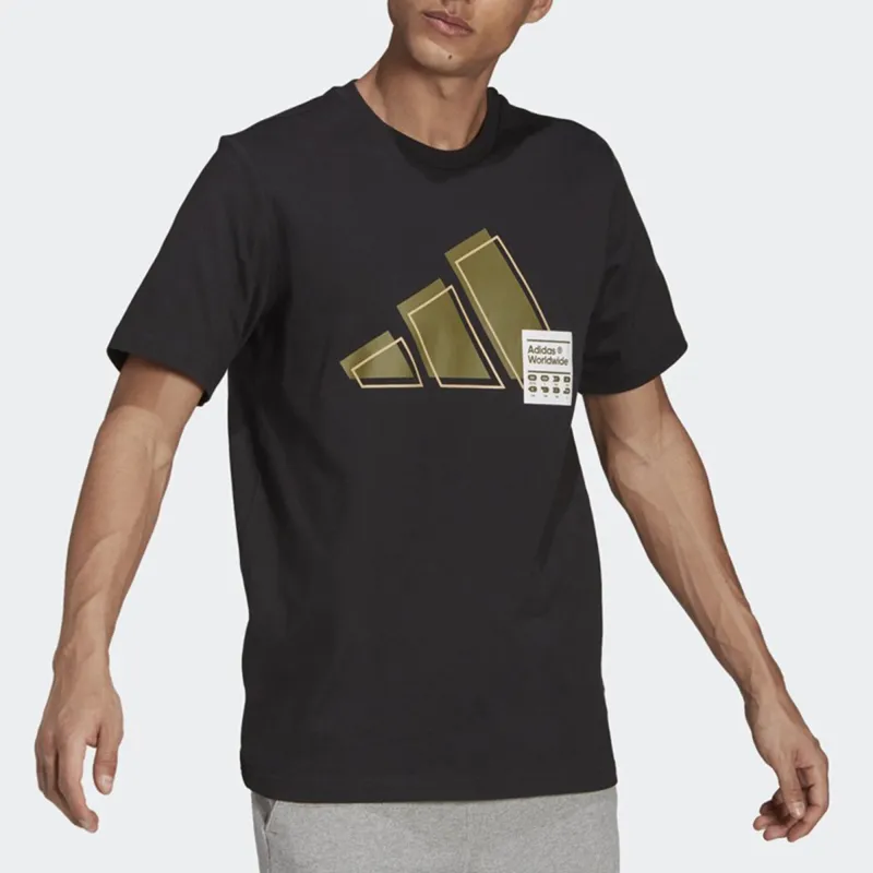Adidas T Shirts Men Black-1