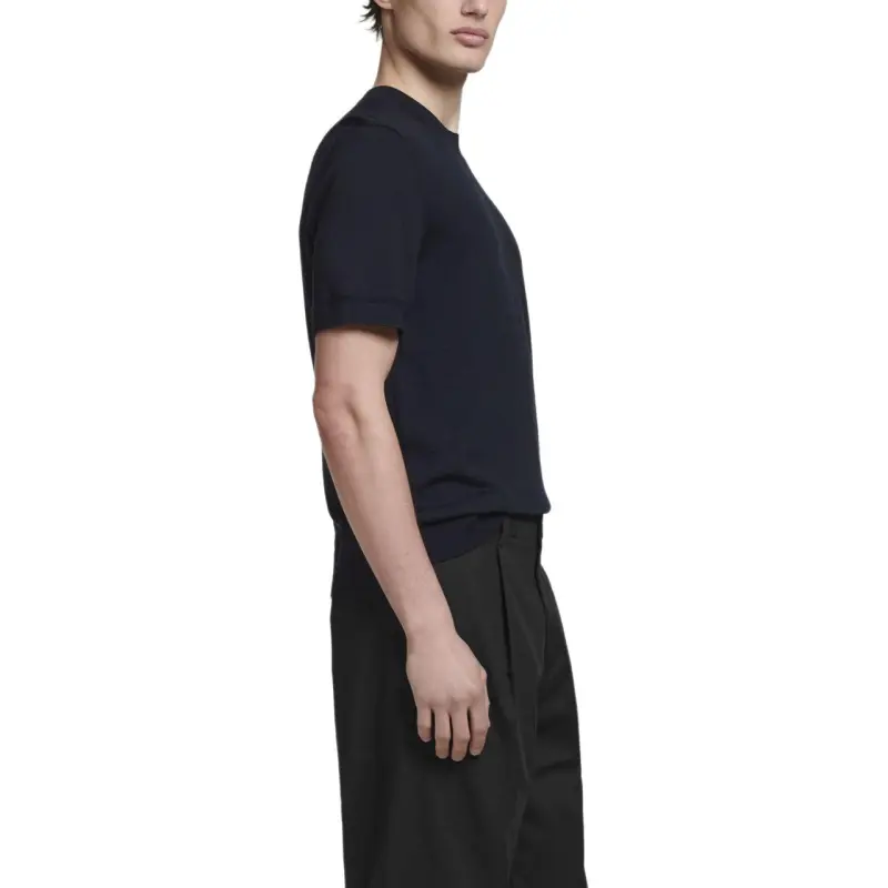 COS T Shirts Men Navy Blue-4