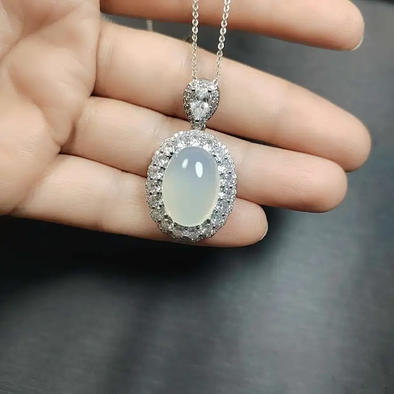 Gifts Chalcedony Necklaces Unisex-8