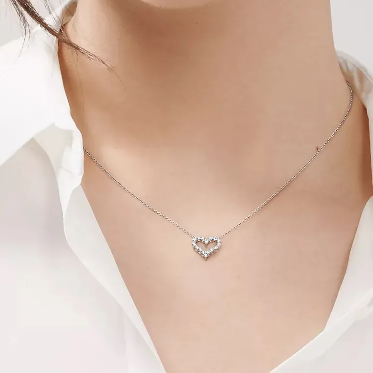 TIFFANY & CO. Platinum Necklaces Women's White Gold-1