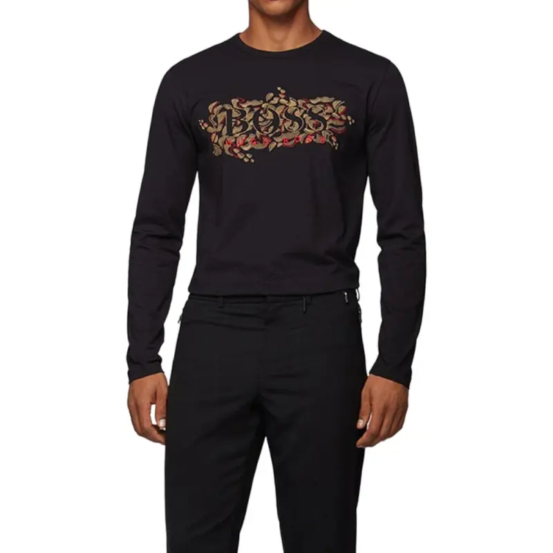 HUGO BOSS T Shirts Men Black-1