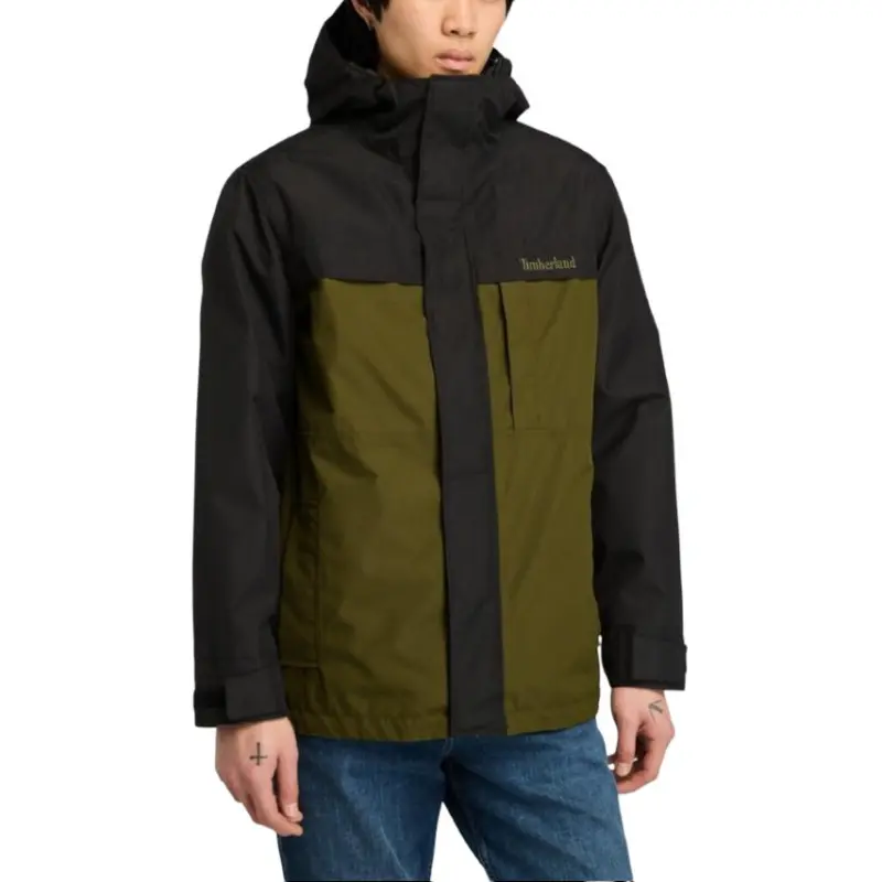 Timberland Waterproof And Warm Windbreaker Jacket Men's Black Dark Olive-5