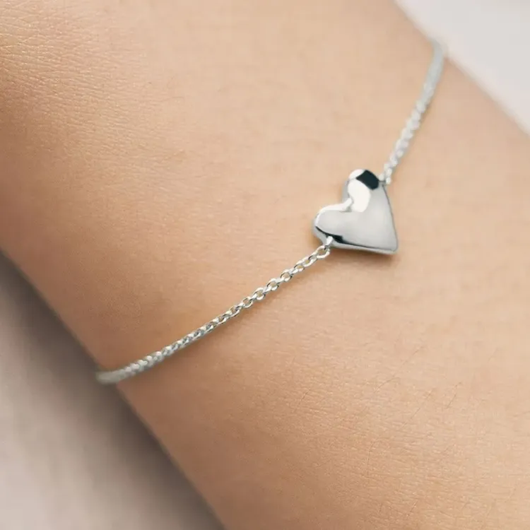 Monica Vinader Heart Chain Bracelet-2