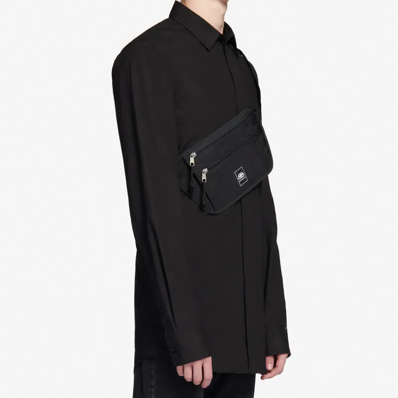 Balenciaga Polyamide Wallet Fanny Pack Men's Black-4