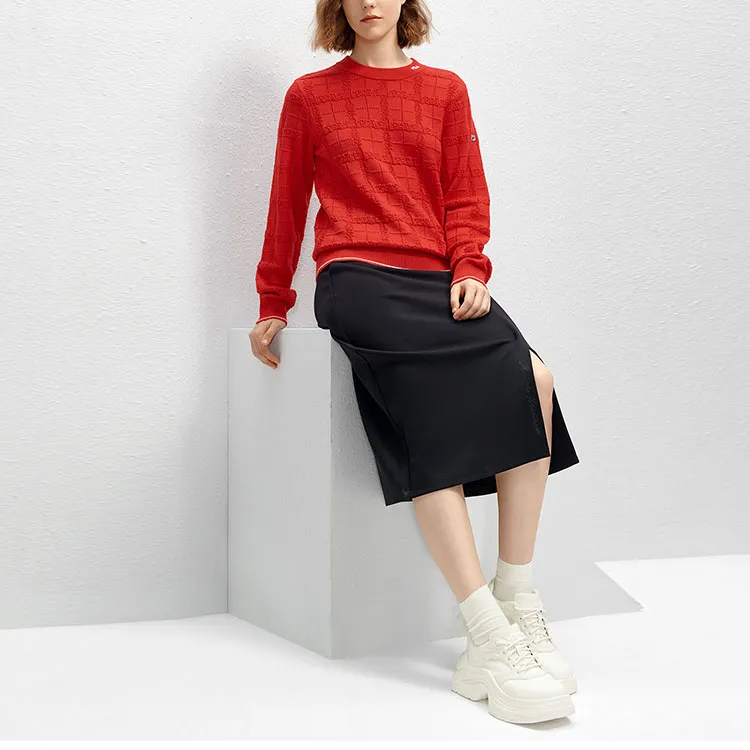 FILA Knitwear Women's Light Raspberry Red-1