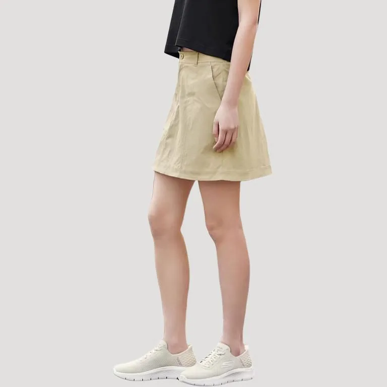 Skechers SS24 Casual Short Skirts Women's Beige Brown-2