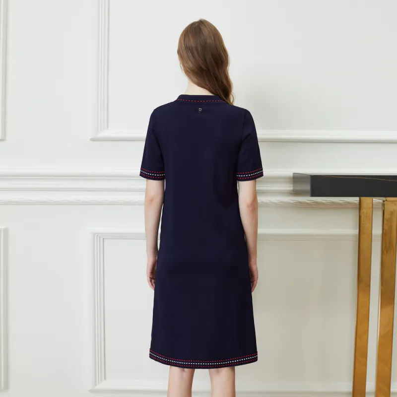 DKNY Short-Sleeved Dresses Women's Navy Blue-2