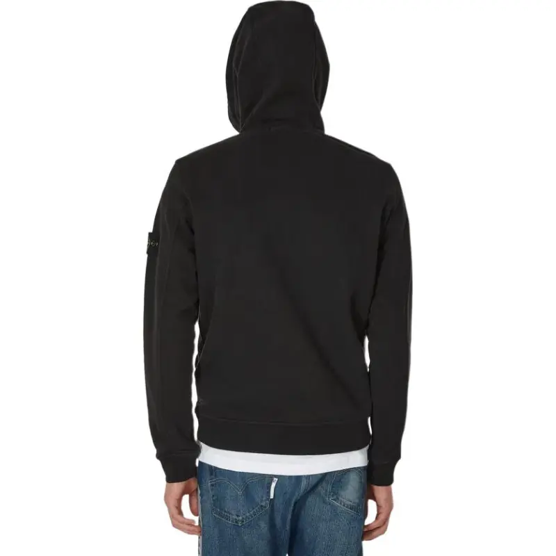 STONE ISLAND Logo Patch Long Sleeved Hoodie-4