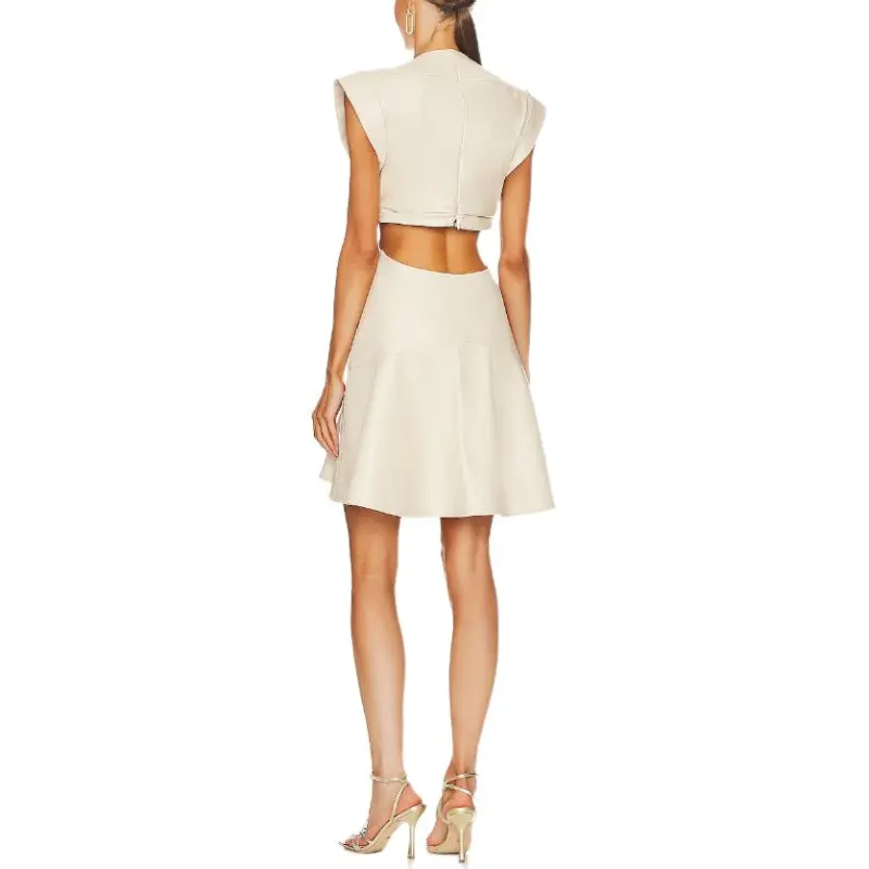 A.L.C. Sleeveless Dress Women's Beige-1