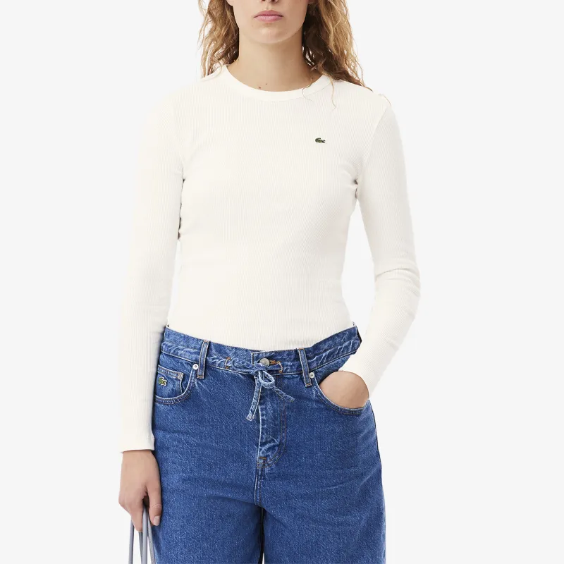 LACOSTE T-Shirts Women's White-1