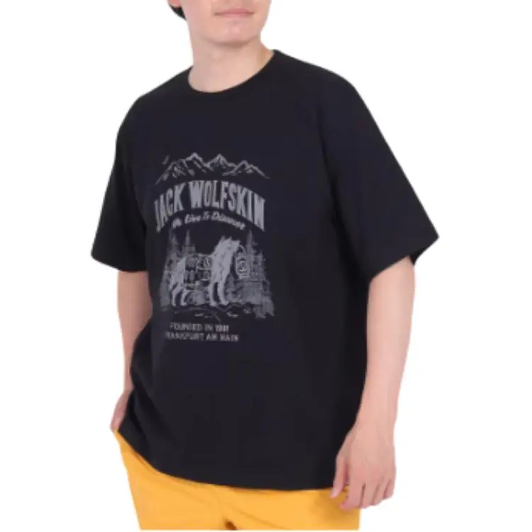 Jack Wolfskin T Shirt Men's Black-3