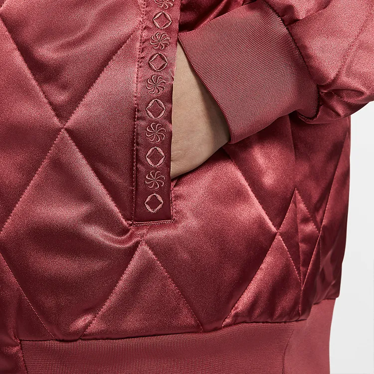 Nike Puffer Jackets Women's Fir Wood Red-3
