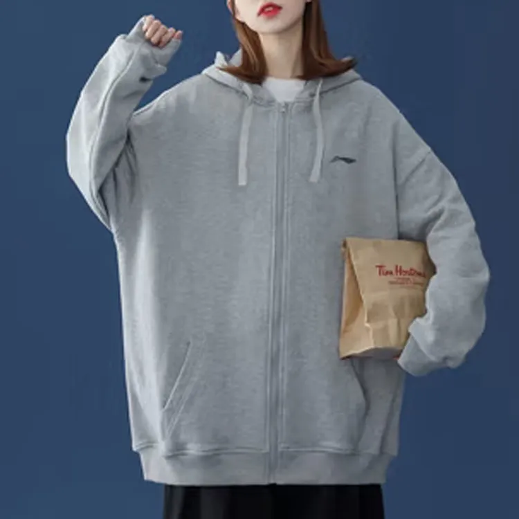 LiNing Sweatshirt Unisex Light Gray-5