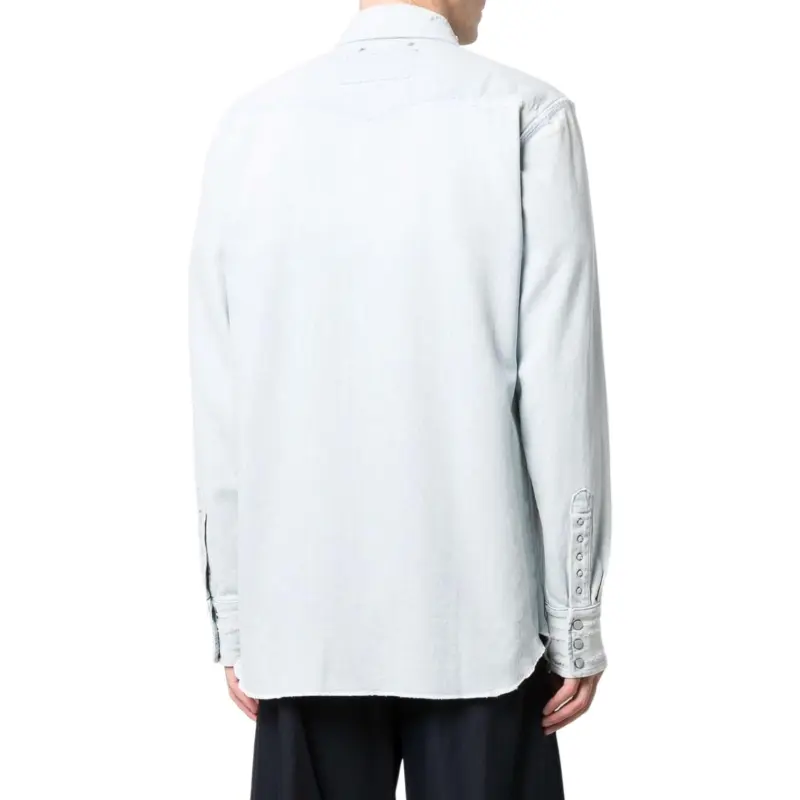 Golden Goose Deluxe Brand Logo Patch Buttoned Shirt-4