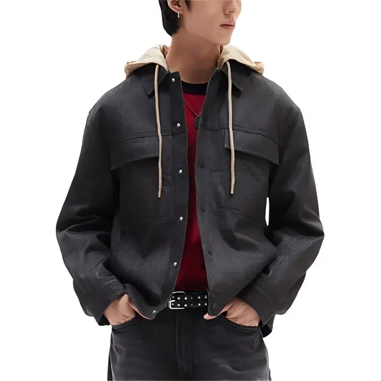 H&M New Year Puffer Jackets Men Blue Gray-1