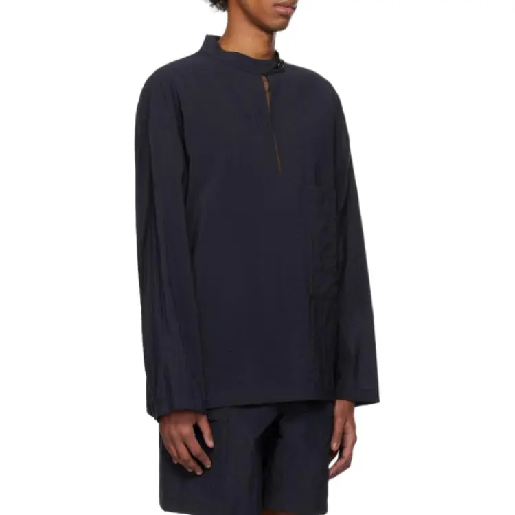 Le 17 Septembre Shirt Men's Marine Blue-2