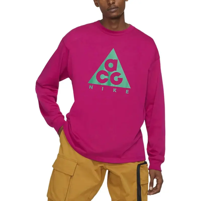 Nike ACG Drop Shoulder Sleeve T-Shirt Men's Fuchsia-2