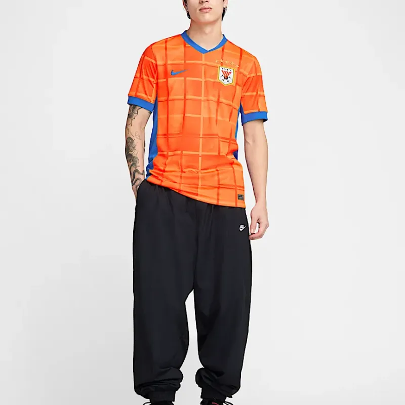 Nike Dri-Fit Soccer Jerseys Men's Bright Orange/Royal Blue/Royal Blue-2