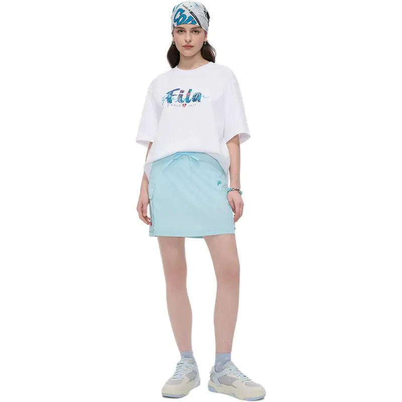 FILA FUSION FOBFUSION LIFE SS25 Casual Short Skirts Women's Light Blue LB-4