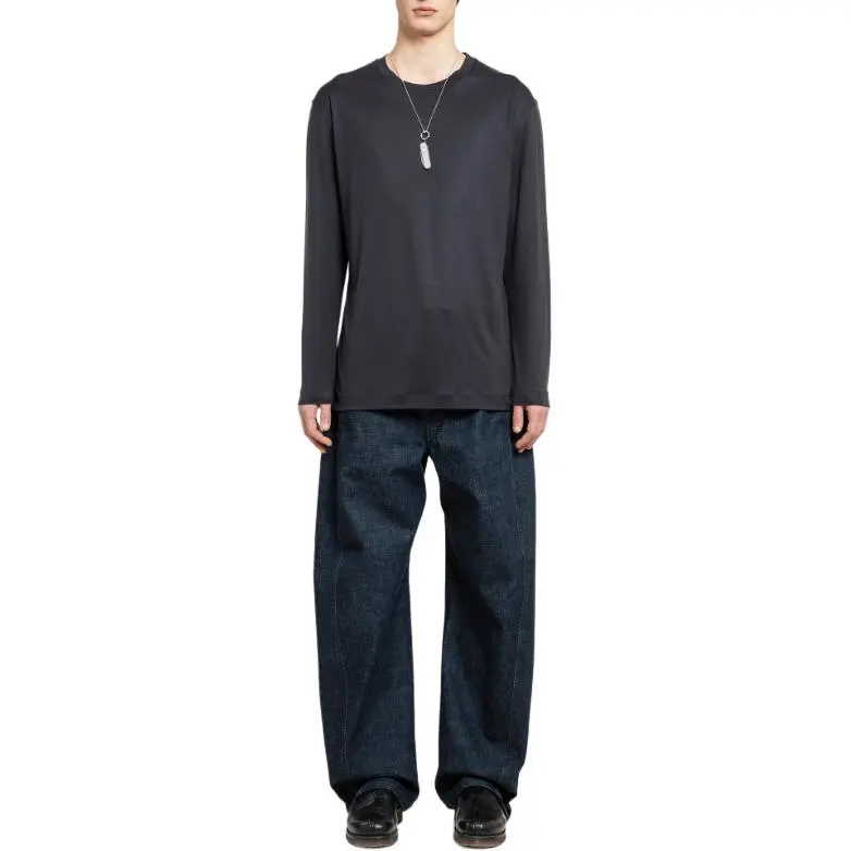 Lemaire Long Sleeved Straight Hem T Shirt-1