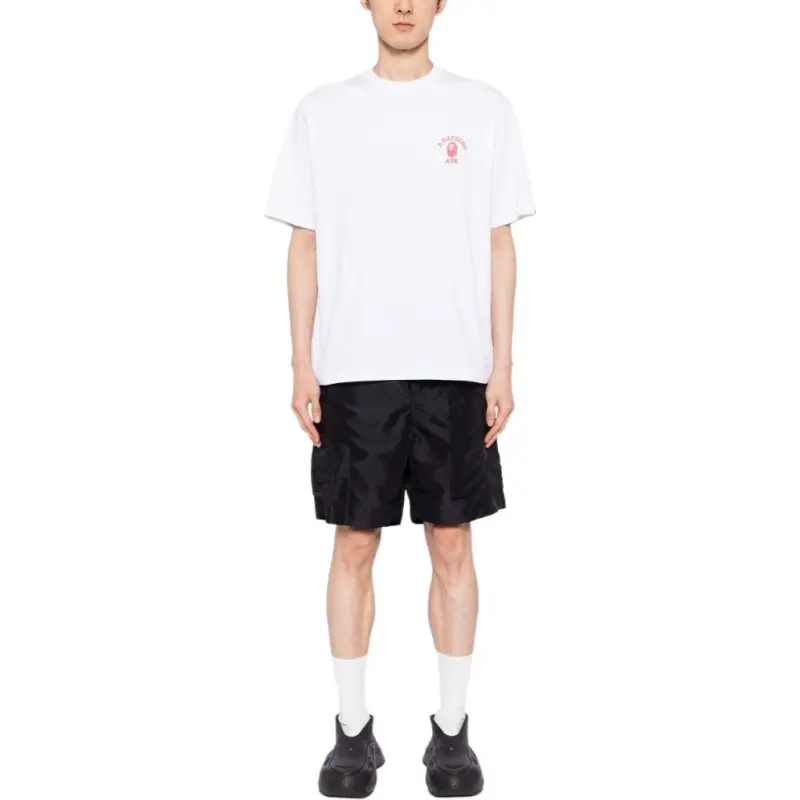 A BATHING APE College One Point Relaxed Fit Tee-3
