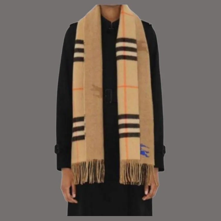 Burberry Ekd Cashmere Reversible Scarf-2