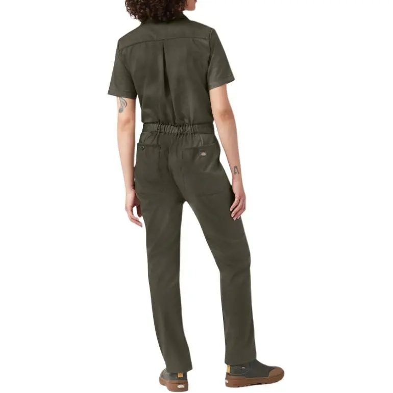 Dickies Cooling Short Sleeve Coveralls Bodysuits Women's Moss Green-4