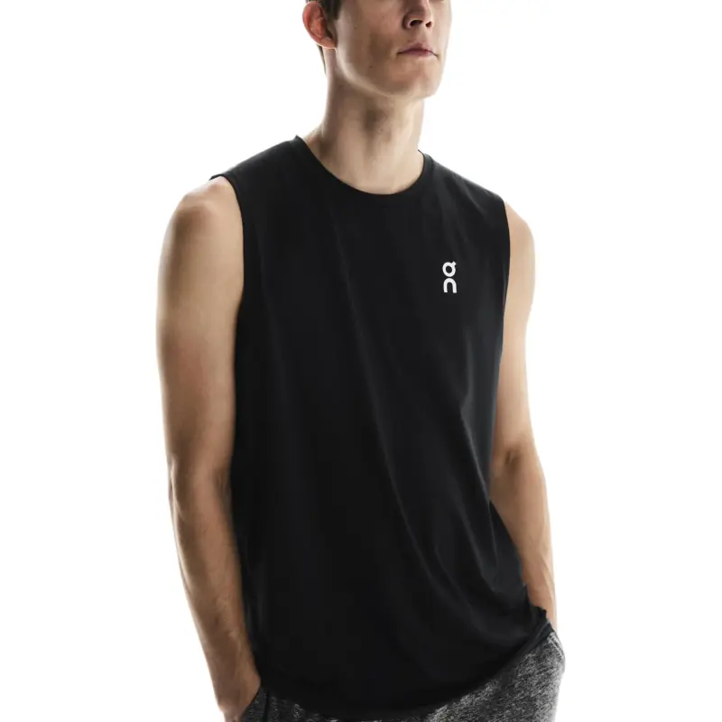 On CourtTank Tank Top Men's Pure Black-2