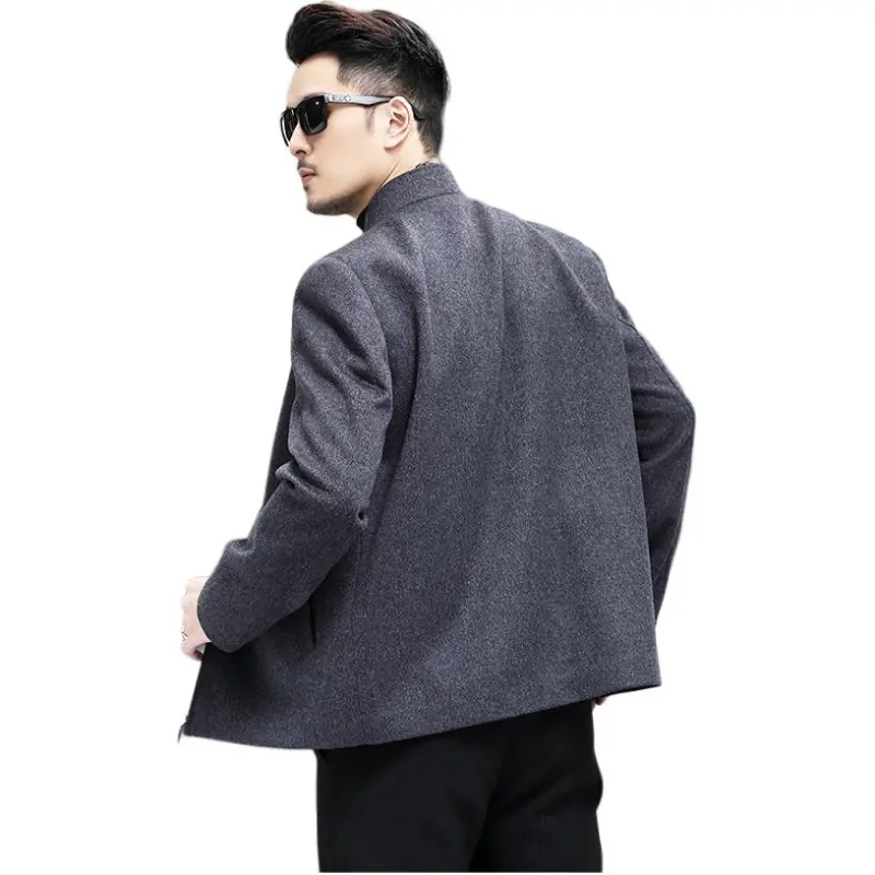 Devanro Jackets Coats Men's Gray-3