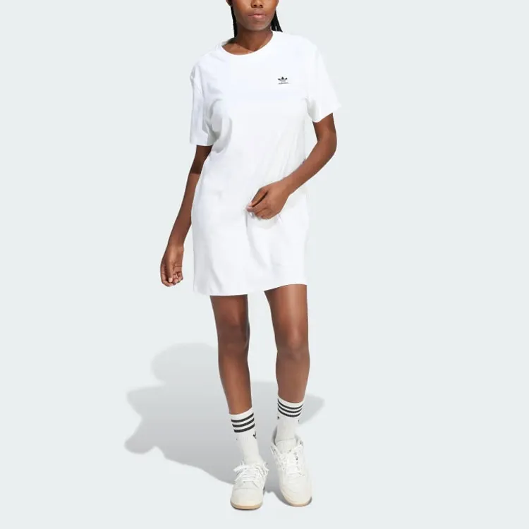 Adidas Originals Trefoil Dress Short Sleeved Dress Women's White-1