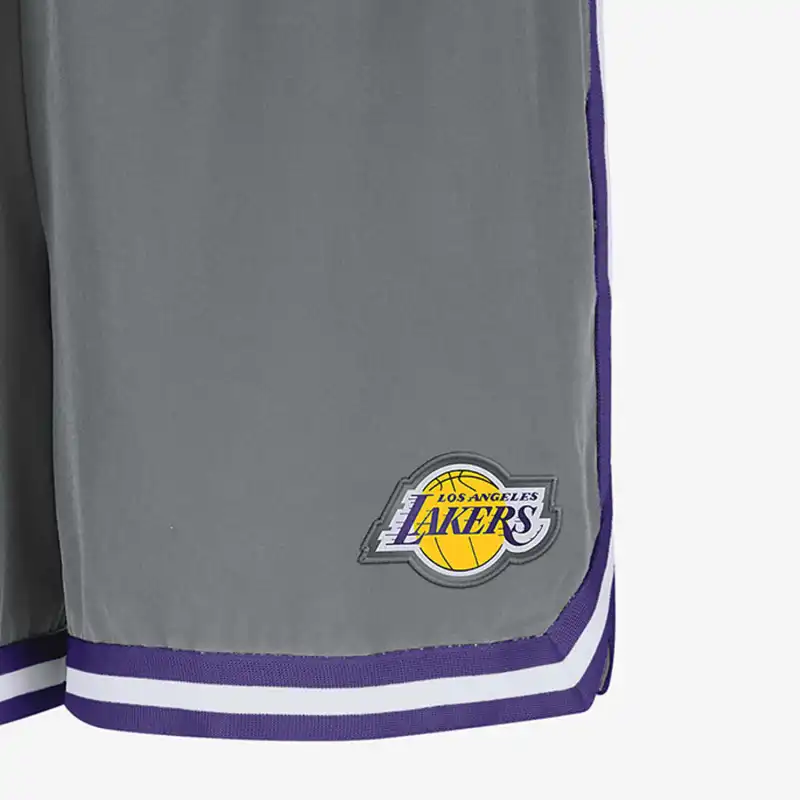 Nike DRI FIT NBA Basketball Shorts Men's Smoke Gray/Full Coverage Purple/White-3