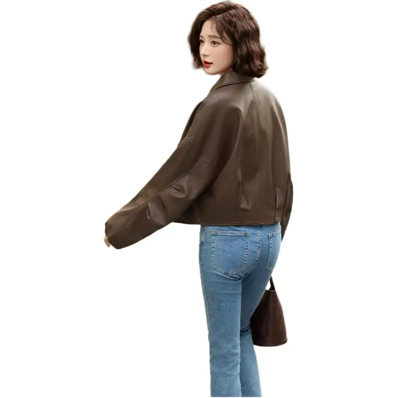 Yi Mengyuan Leather Jacket Women's-1