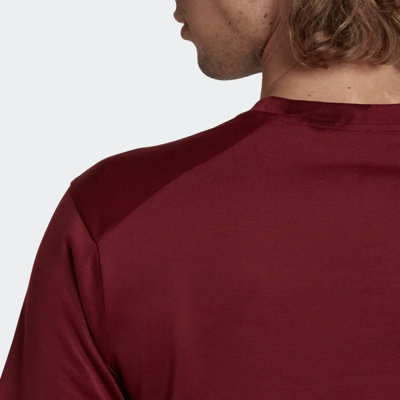 Adidas Terre T Shirt Men's Dark Red-2
