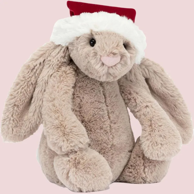 JELLYCAT Bashful Christmas Bunny Plush Toy-3