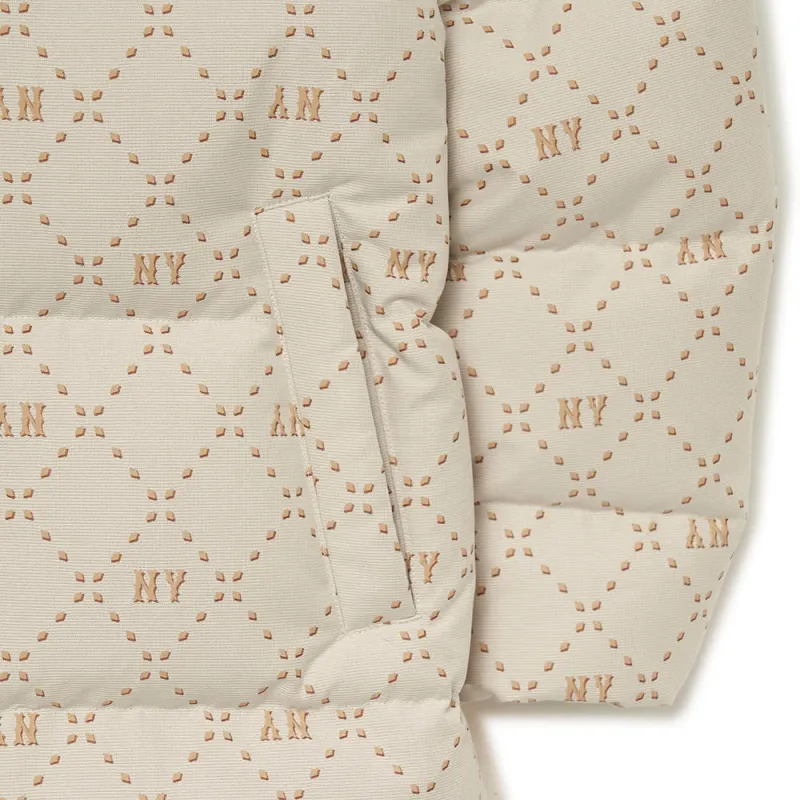 MLB Down Jacket Unisex Dark Cream-3