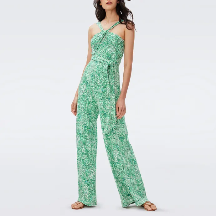 DVF Diane Von Furstenberg Jumpsuit Women's Green-2