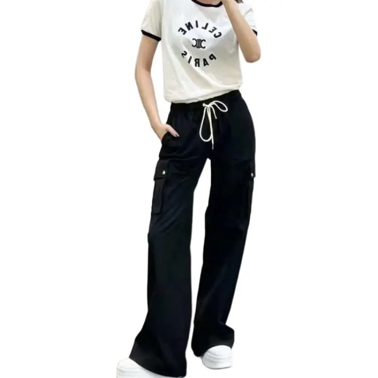 CELINE Pantalon Drawstring Cargo Pants-2