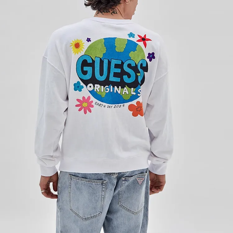GUESS Sweatshirts Unisex White-3