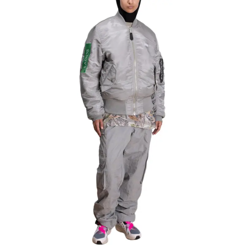 Patta X Alpha Industries Jackets Unisex Silver/Orange-7