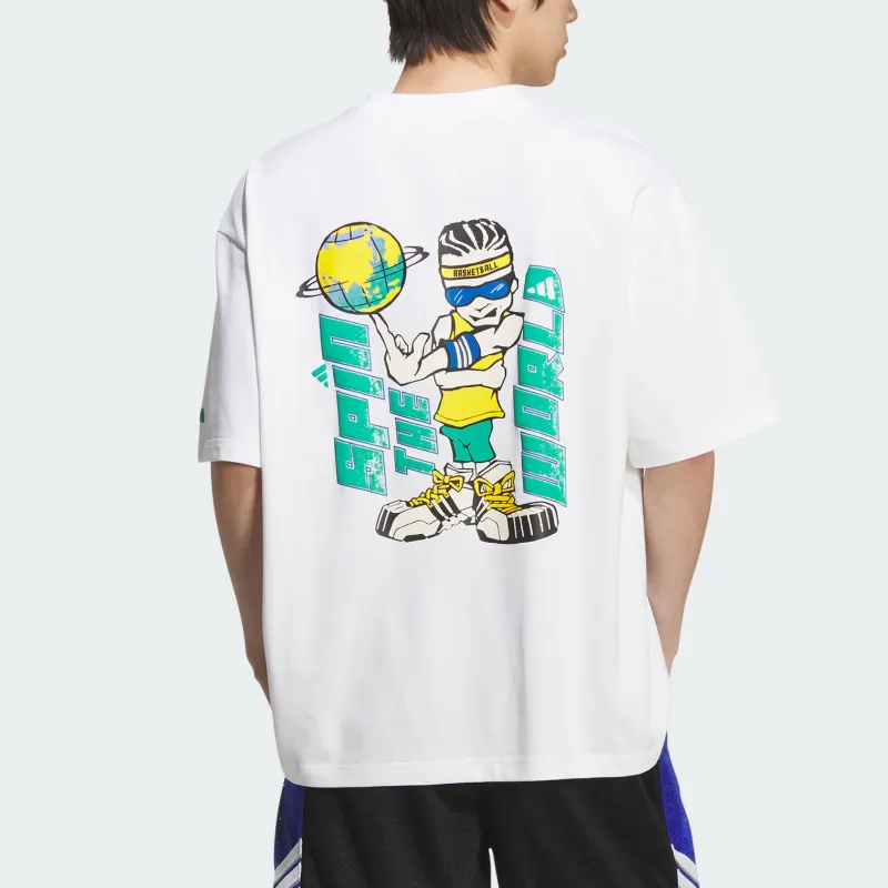 Adidas BASKETBALL SS25 GRAPHIC T Shirt Men's-2