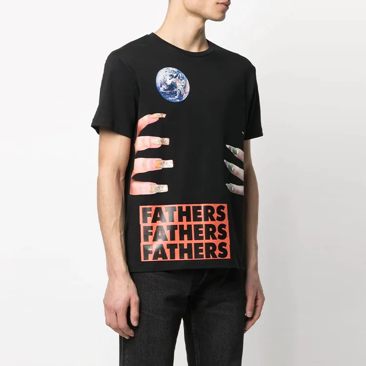 RAF SIMONS Redux Slim Fit Short Sleeved T Shirt With Graphic Nails-2