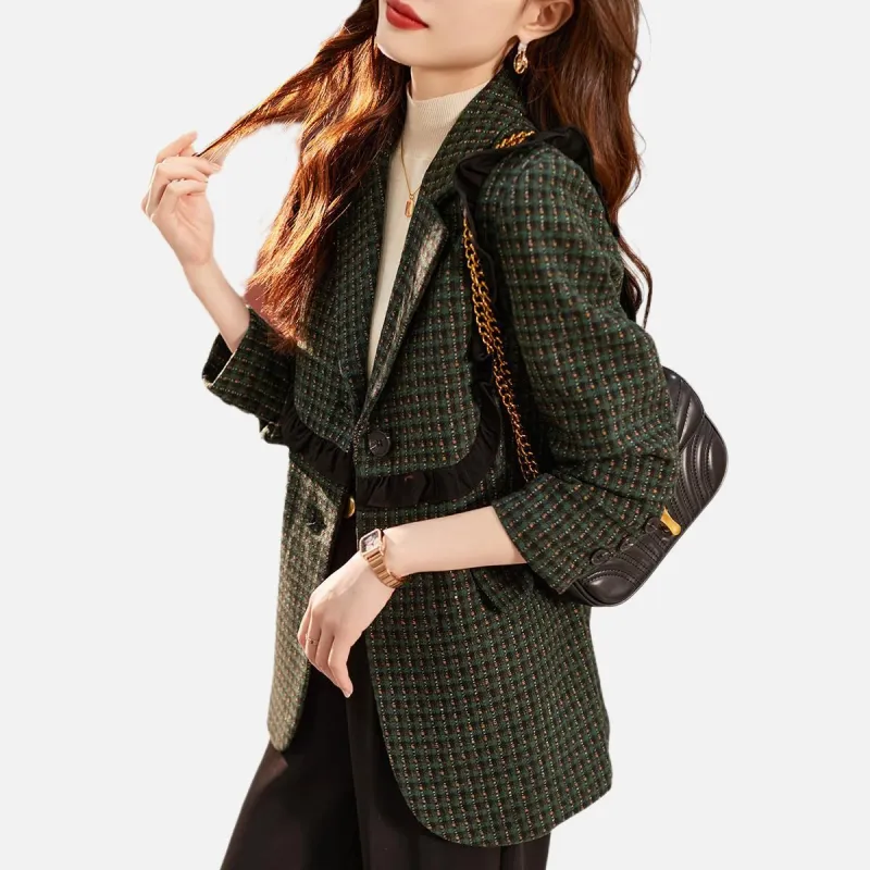TERRE BLEUE Business Suit Women's Green-5