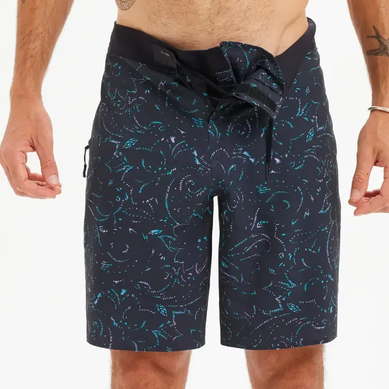 DECATHLON x JEYKILL OLAIAN Surf Boardshort Standard 900 Beach Shorts Men's Black-1