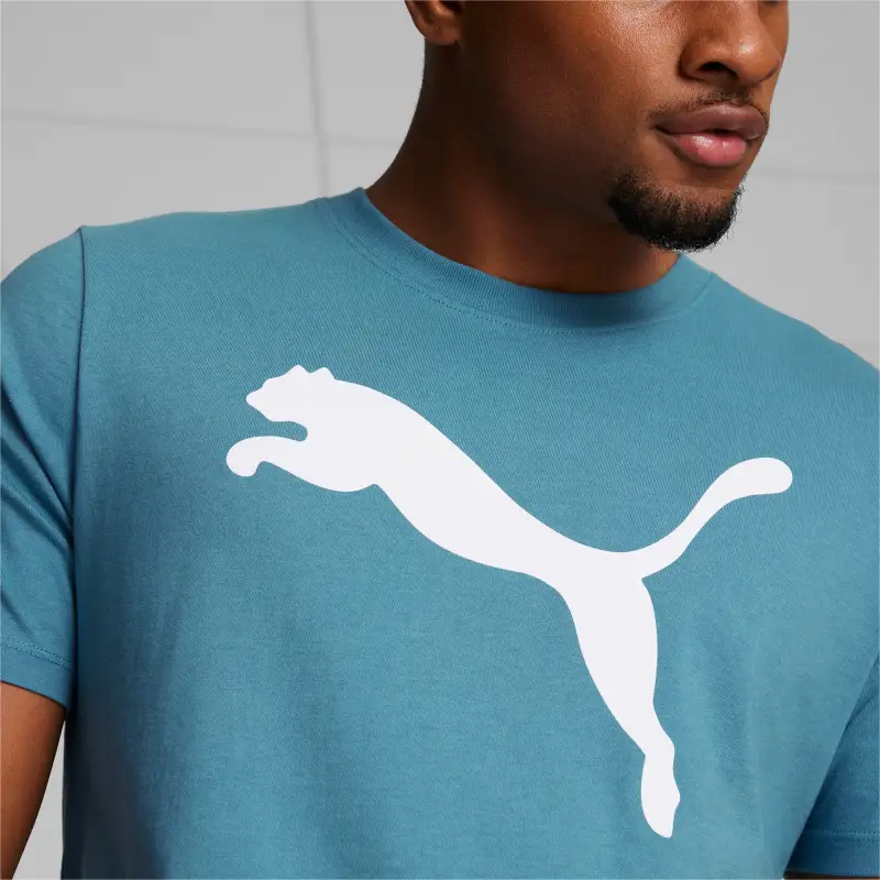 PUMA Essentials Big Cat Men's Tee T-Shirt Men's Thick Blue-6
