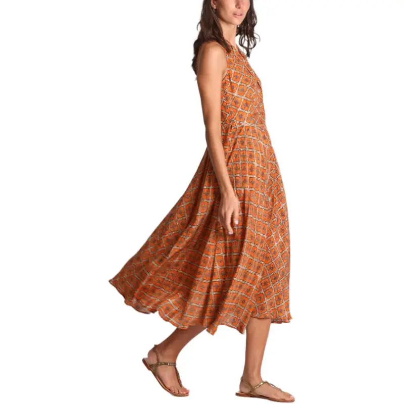 MALìPARMI Sleeveless Dress Women's Orange-2